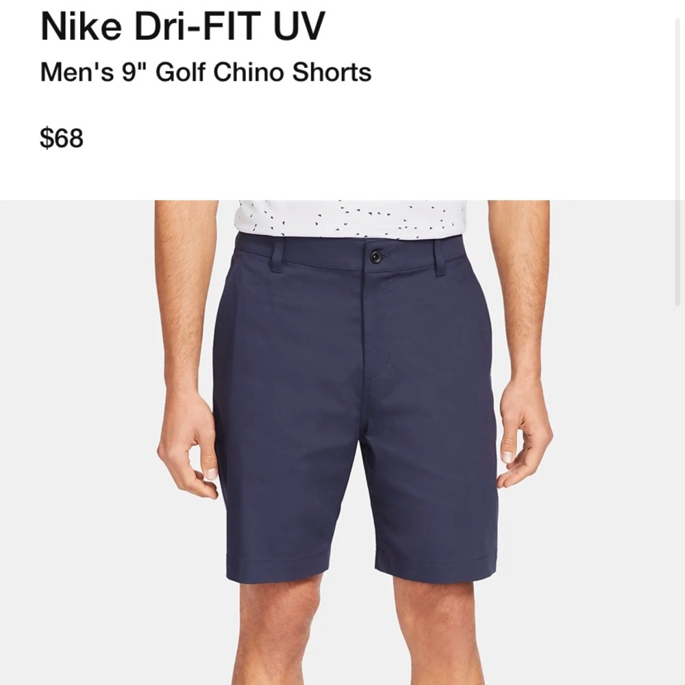 Nike Men’s Dri-Fit UV Chino Golf Shorts 9”
